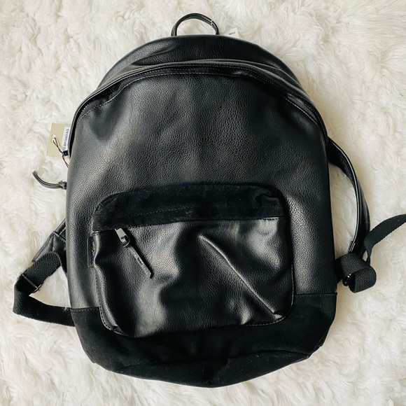 JAMES CAMPBELL Black Leather Suede Backpack main image 12